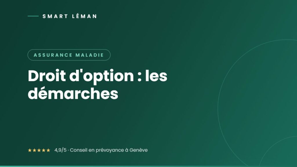 Droit d'option : les démarches