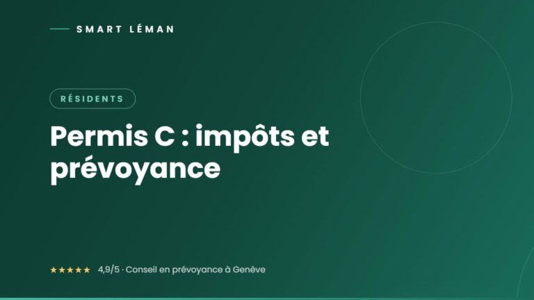 Permis C : impôts et prévoyance